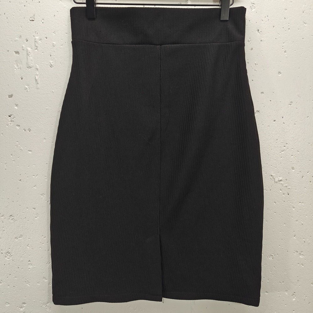 A S Collection Skirt Womens Black Ribbed Knit‎ Mini Skirt
